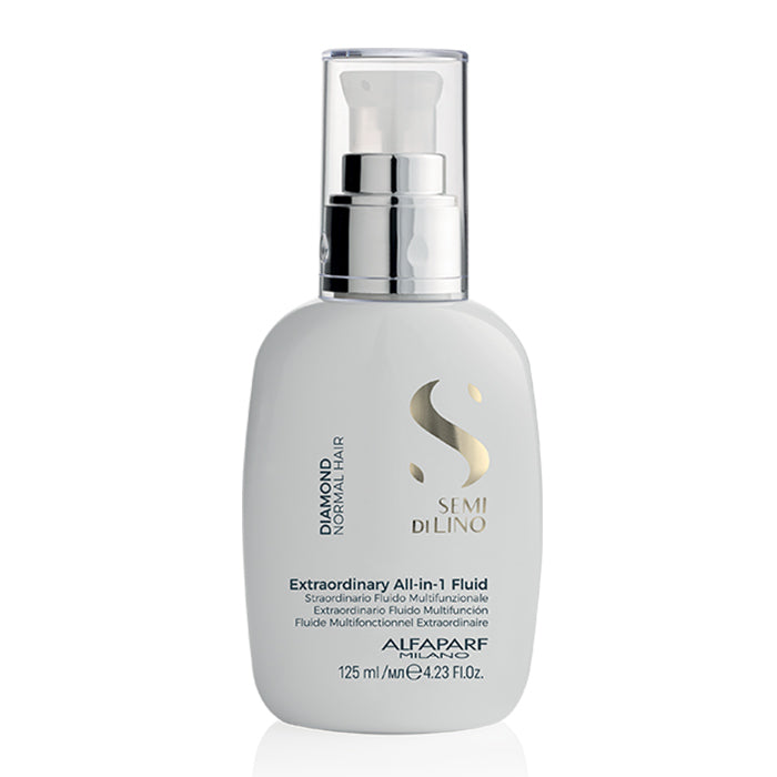 Alfaparf semi di lino diamond extraordinary all-in-1 fluid - fluido senza risciacquo anti-crespo, districante