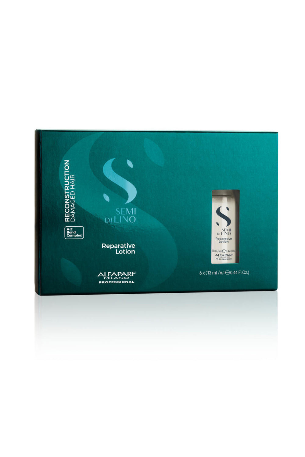 Alfaparf Semi di Lino Reparative Lotion - a leave-in restructuring treatment. Repairs and strengthens damaged hair.