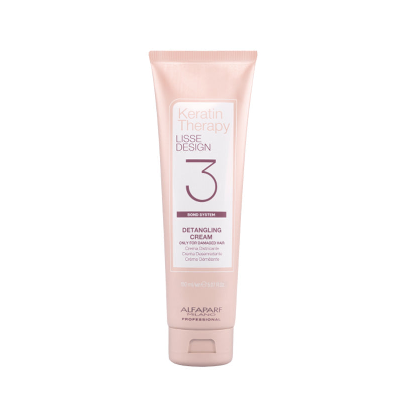 Alfaparf Keratin Therapy Lisse Detangling Cream - detangling cream. Heat protection and easier combing.