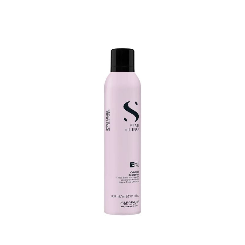 Alfaparf semi di lino style e care cristalli hairspray - lacca spray. Tenuta flessibile