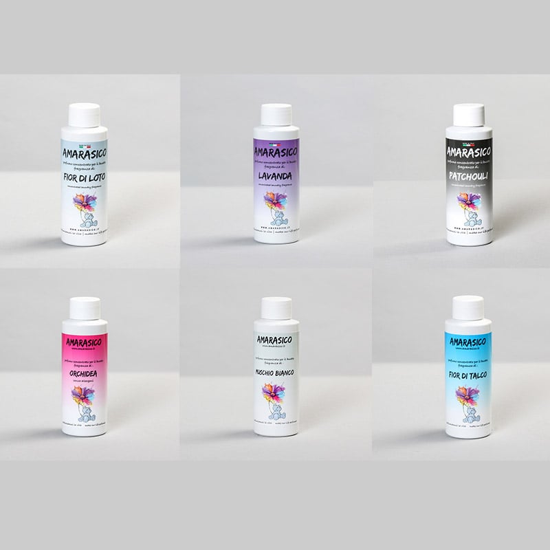 Amarasico kit essenza per bucato provami 1 (6 fragranze da 100 ml)