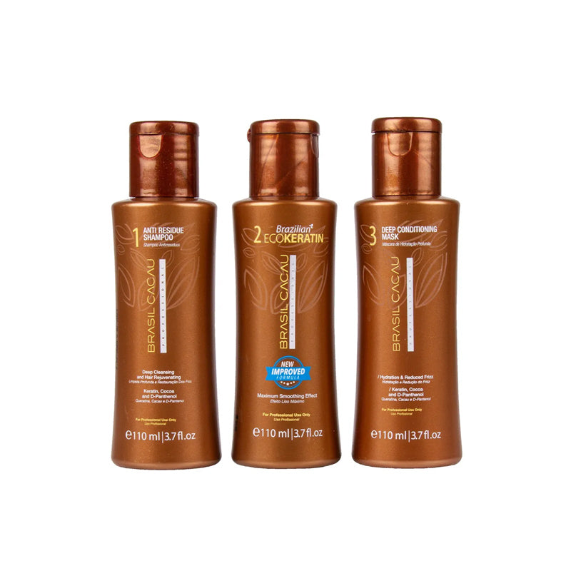 Brasil cacau brazilian ecokeratin kit - trattamento lisciante per capelli normali