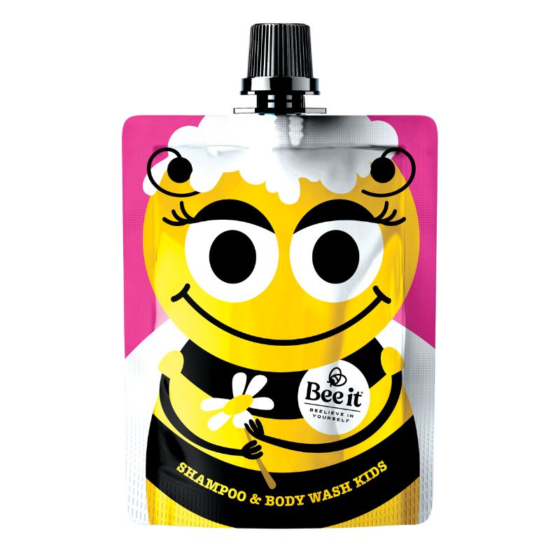 Save the bees shampoo e body wash kids rosa