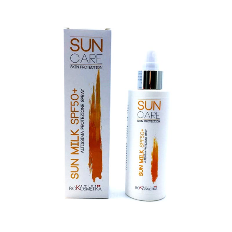 Biokosmetika suncare milk spray spf50+ - latte solare spray protezione molto alta