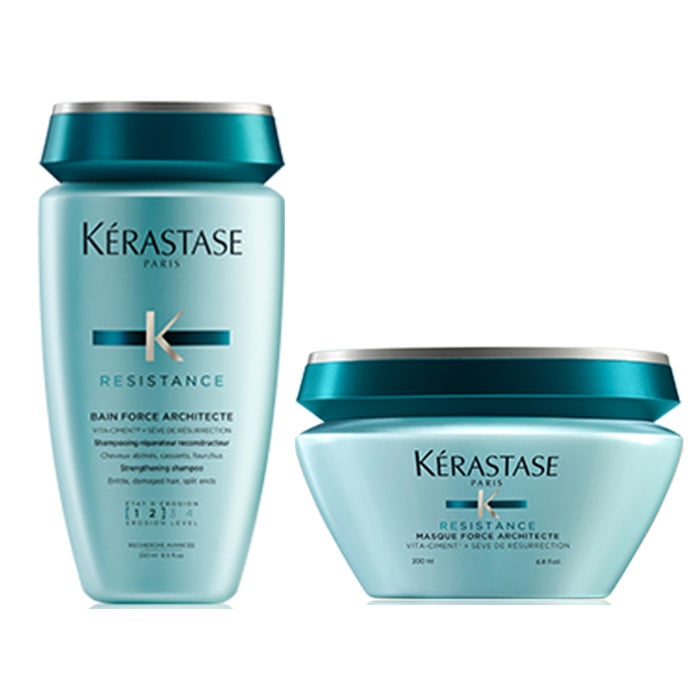 Kerastase resistence rituel capelli danneggiati - bain force architecte 250 ml e masque force architecte 200 ml