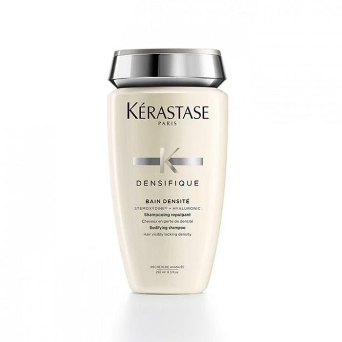 Kerastase densifique bain densite' - a densifying shampoo that thickens fine hair, leaving it fuller and more elastic.