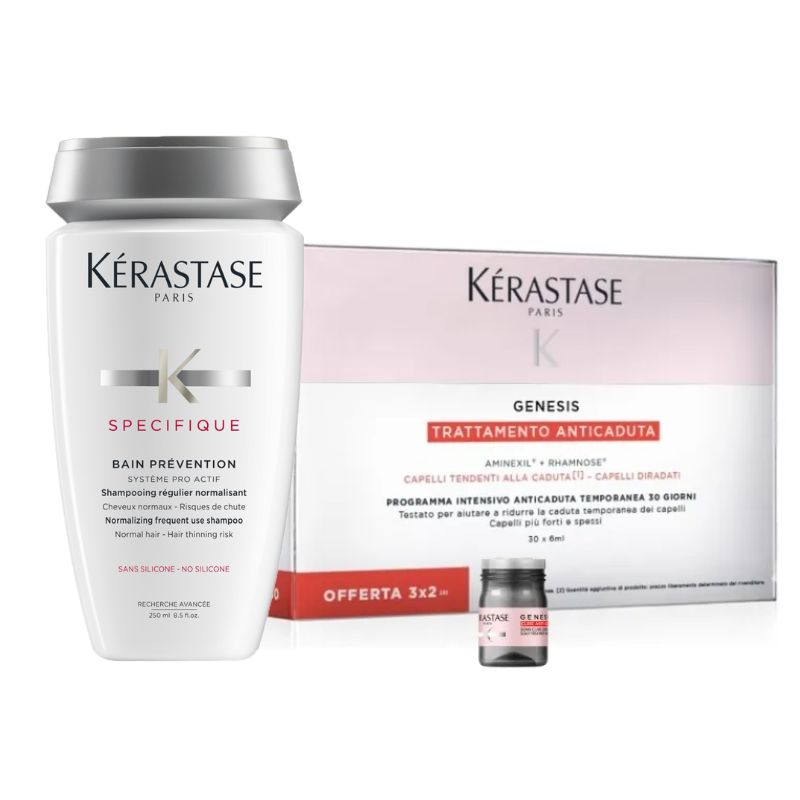Kerastase genesis trattamento anticaduta 30 fiale + bain prevention