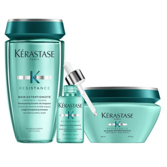 Kerastase resistence rituel capelli lunghi e sani - extentioniste bain 250 ml - masque 200 ml e serum 50 ml