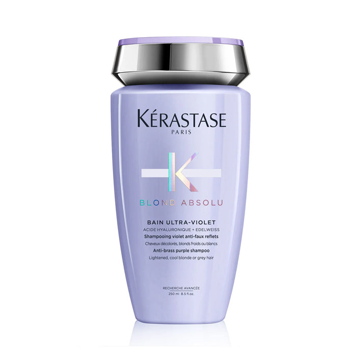 Kerastase blond absolu bain ultra violet - shampoo con pigmenti che neutralizzano i riflessi gialli e arancio indesiderati