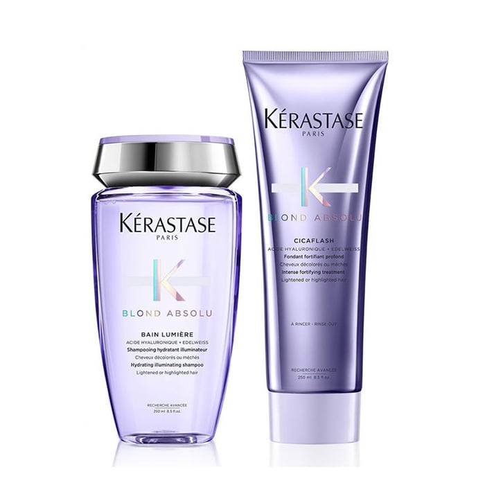 Kerastase blond absolu rituel - bain lumiere 250 ml - cicaflash 200 ml