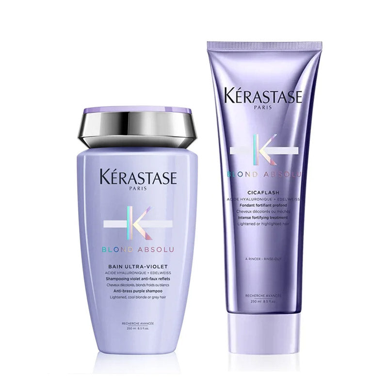 Kerastase blond absolu ritual - bain ultra violet 250 ml - cicaflash 250 ml