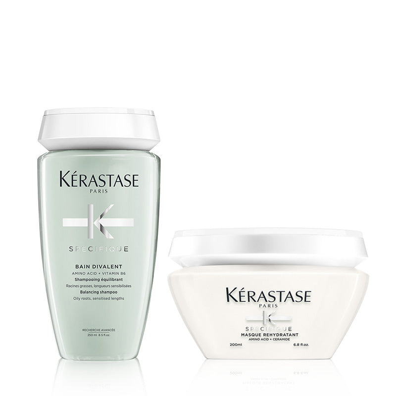 Kerastase specifique rituel bain divalent 250 ml - masque rehydratant 200 ml