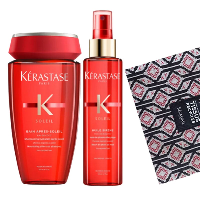 Kerastase soleil rituel bain 250 ml e huile sirene 150 ml + pochette omaggio