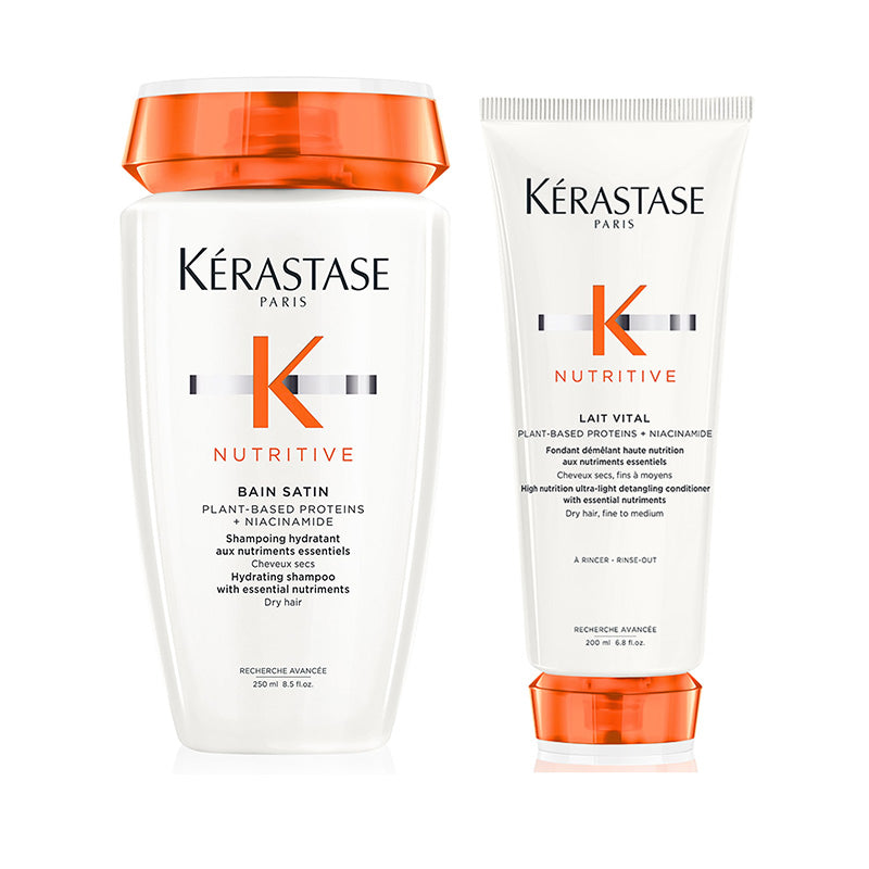 Kerastase nutritive rituel - bain satin 250 ml - lait vital 200 ml