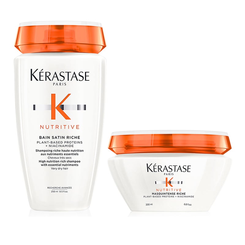 Kerastase nutritive rituel - bain satin riche 250 ml - masquintense riche 200 ml