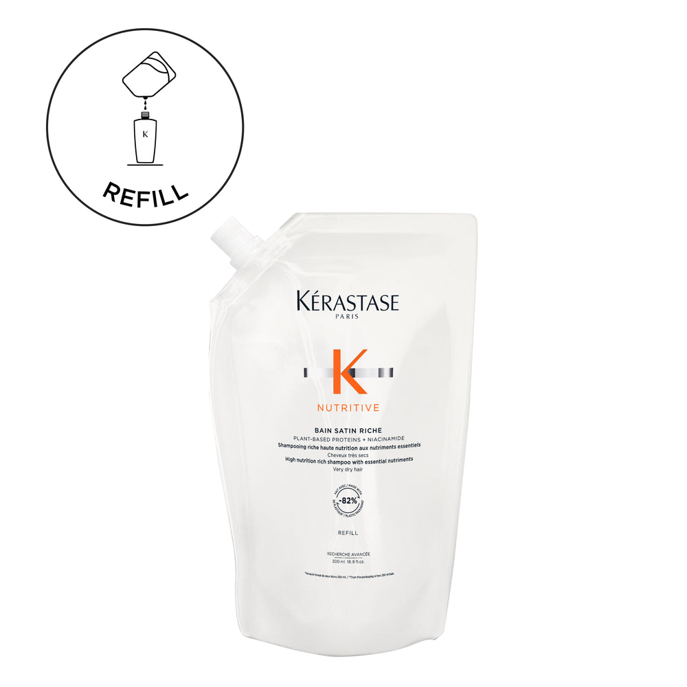 Kerastase nutritive refill bain satin riche - shampoo per capelli secchi/molto secchi da medi a spessi