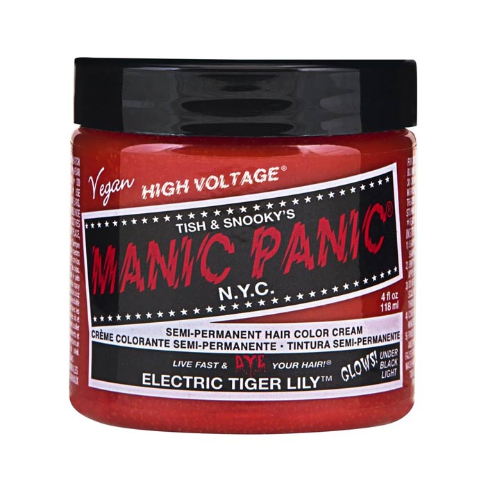 manic panic tiger lily on brown hair Manic panic classic high voltage electric tiger lily