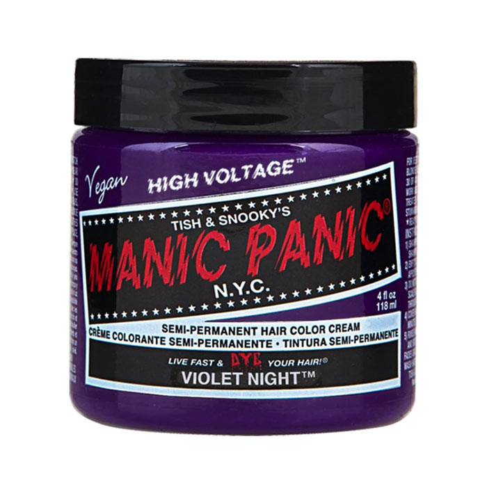 Pánico maníaco clásico alto voltaje noche violeta