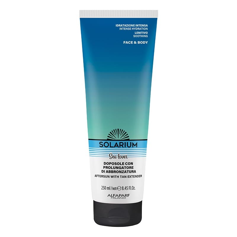 Solarium doposole in crema con prolungatore di abbronzatura viso e corpo