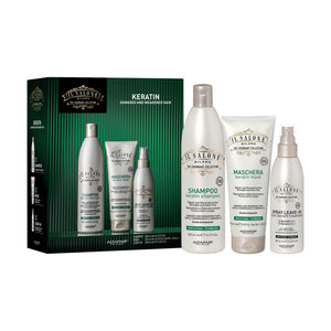 Il salone milano keratin kit (shampoo 500 ml - mask 250 ml - leave in 200 ml)