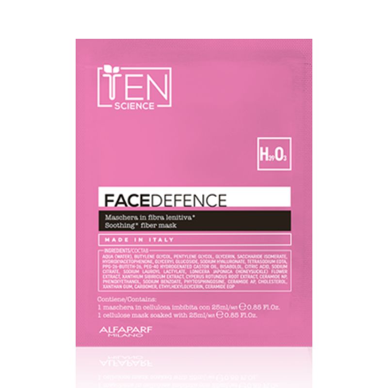 Ten science face defence maschera in fibra lenitiva in busta