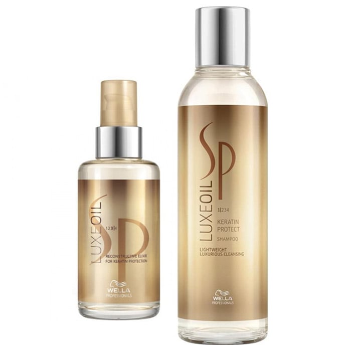 Wella sp kit lusso per i capelli - shampoo luxe oil 200 ml e luxe oil elixir 100 ml