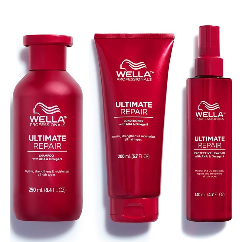 Wella professional ultimate repair shampoo 250 ml - conditioner 200 ml e leave in 140 ml