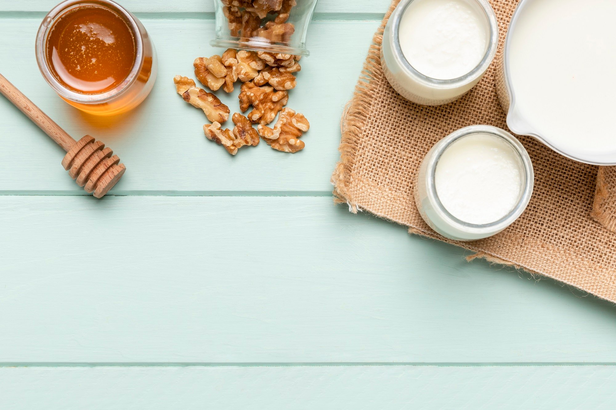 ingredienti per maschera miele yogurt