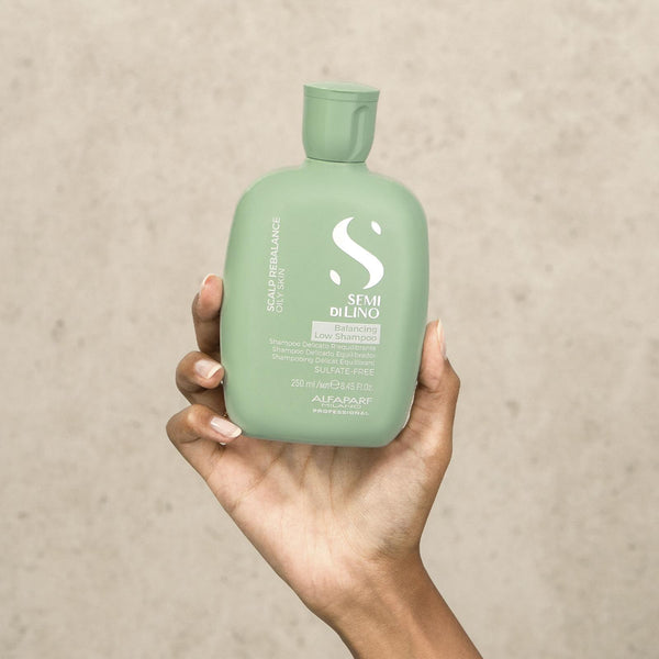 Alfaparf semi di lino scalp rebalance balancing low shampoo - shampoo riequilibrante per cute con eccesso di sebo