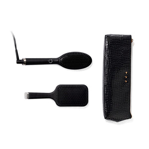Ghd glide gift set - spazzola lisciante, pochette e spazzola capelli