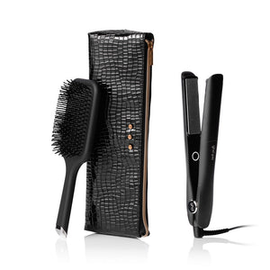 Ghd gold styler gift set - piastra per capelli media, spazzola e pochette