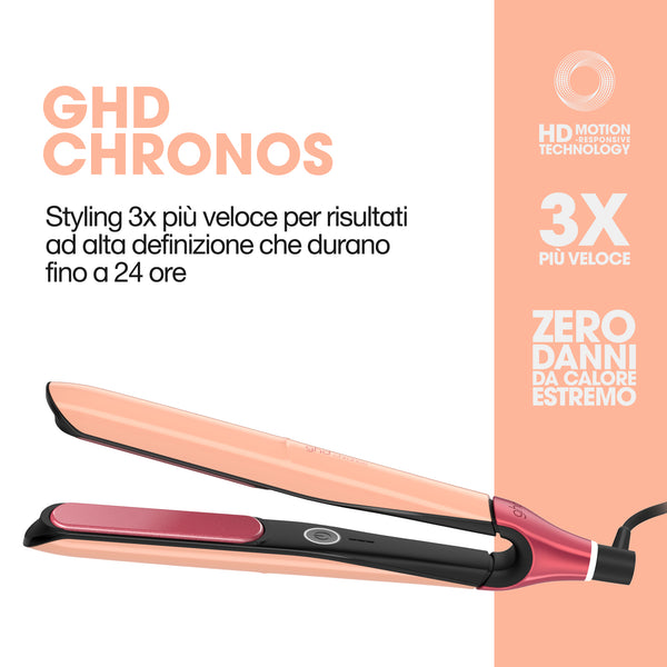 Ghd chronos styler sun-kissed peach - piastra per capelli media (lamelle: 26 mm)