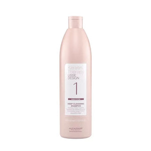 Alfaparf keratin therapy lisse deep cleansing shampoo - shampoo di pulizia profonda, senza solfati, sali e parabeni