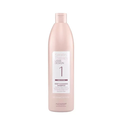 Alfaparf keratin therapy lisse deep cleansing shampoo - shampoo di pulizia profonda, senza solfati, sali e parabeni