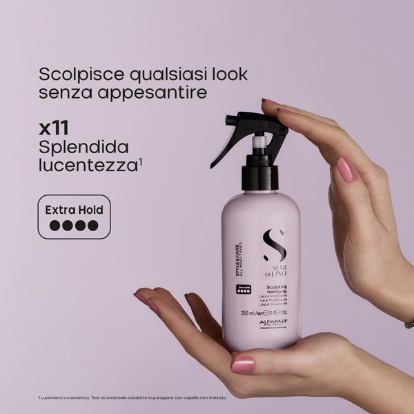 Alfaparf semi di lino style e care sculpting hairspray - lacca spray no-gas. Tenuta extra forte