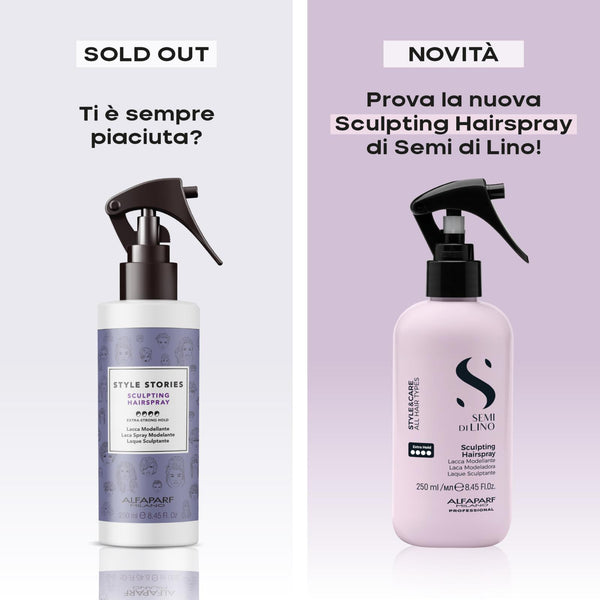 Alfaparf semi di lino style e care sculpting hairspray - lacca spray no-gas. Tenuta extra forte