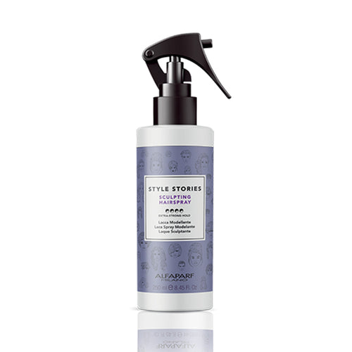 Alfaparf style stories sculpting hairspray - lacca spray no-gas. Tenuta extra forte