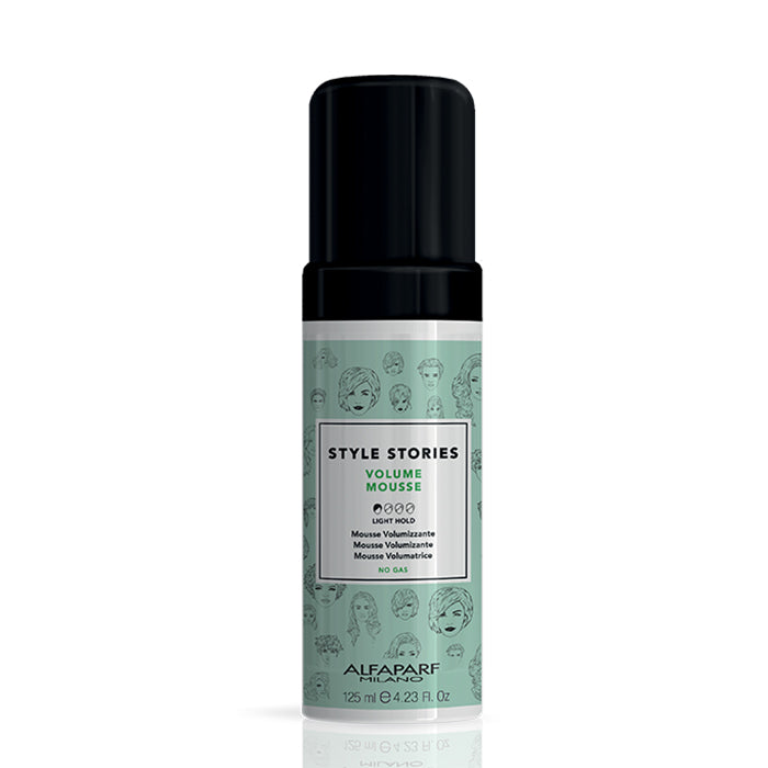 Alfaparf style stories volume mousse - mousse volumizzante per capelli fini. Tenuta leggera