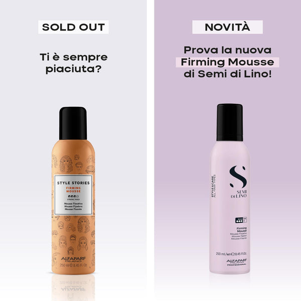 Alfaparf semi di lino style e care firming mousse - fissativa. Tenuta forte