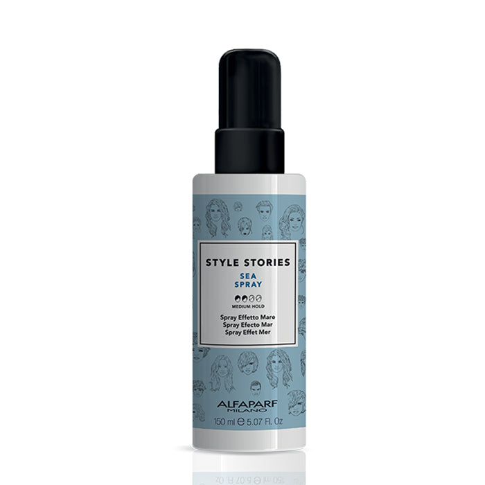Alfaparf style stories sea spray - spray al sale, look definiti e scompigliati effetto mare. Tenuta media. Effetto opaco
