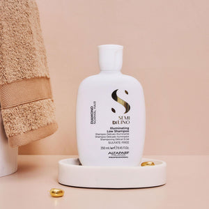 Alfaparf semi di lino diamond illuminating low shampoo - shampoo delicato illuminante. Lucentezza estrema