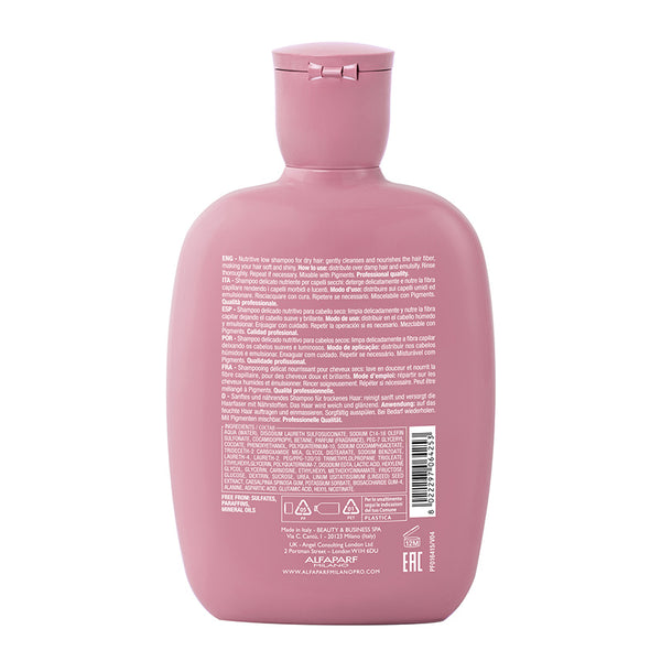 Alfaparf semi di lino nutritive low shampoo - shampoo nutriente per capelli secchi e crespi