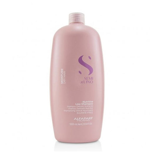 Alfaparf Semi Di Lino Nutritive Low Shampoo - Champú nutritivo para cabello seco y encrespado