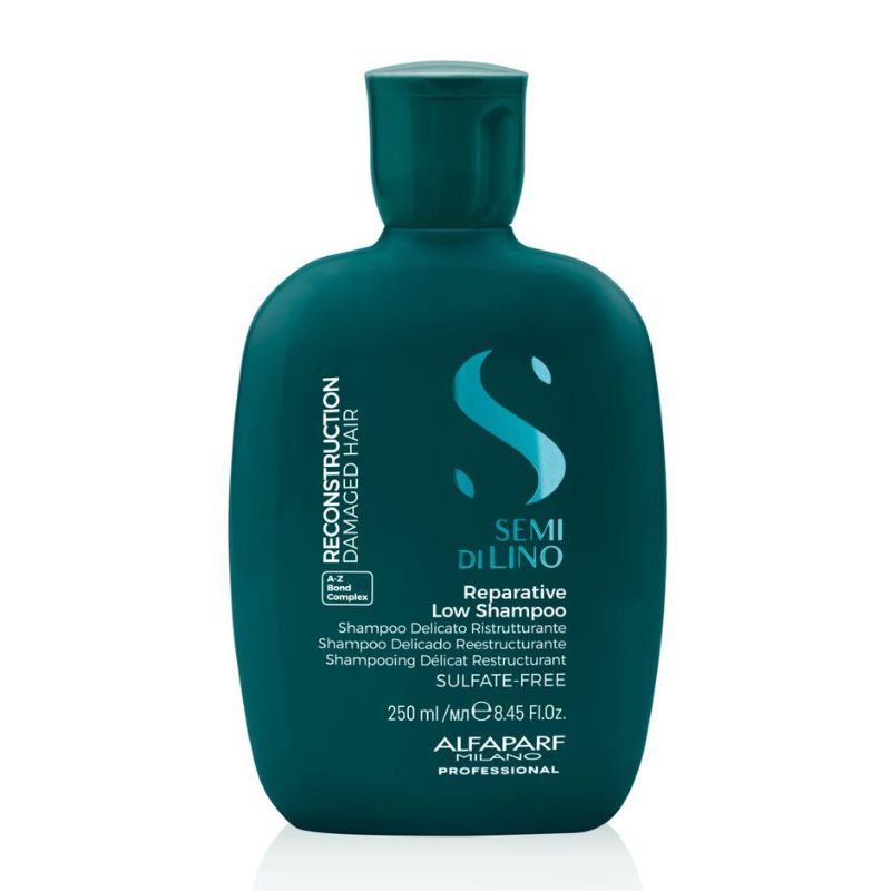 Alfaparf semi di lino reparative shampoo low - shampoo ristrutturante per capelli danneggiati e sfibrati