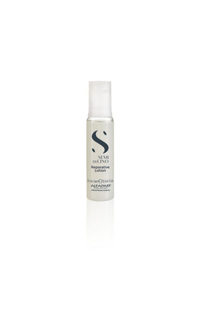 Alfaparf Semi di Lino Reparative Lotion - a leave-in restructuring treatment. Repairs and strengthens damaged hair.