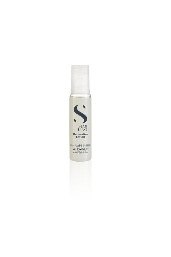 Alfaparf Semi di Lino Reparative Lotion - a leave-in restructuring treatment. Repairs and strengthens damaged hair.