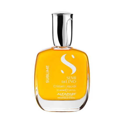 Alfaparf semi di lino sublime cristalli liquidi 50 ml - olio illuminante istantaneo per tutti i tipi di capelli
