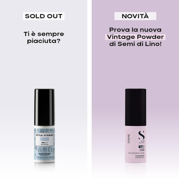 Alfaparf semi di lino style e care vintage powder - polvere texturizzante. Volume anche ai capelli fini. Effetto opaco