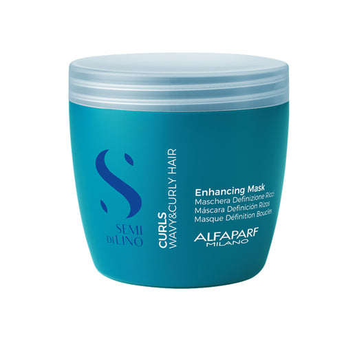 Alfaparf Semi Di Lino Curls Enhancing Mask - A super-hydrating mask for defining curly and wavy hair.