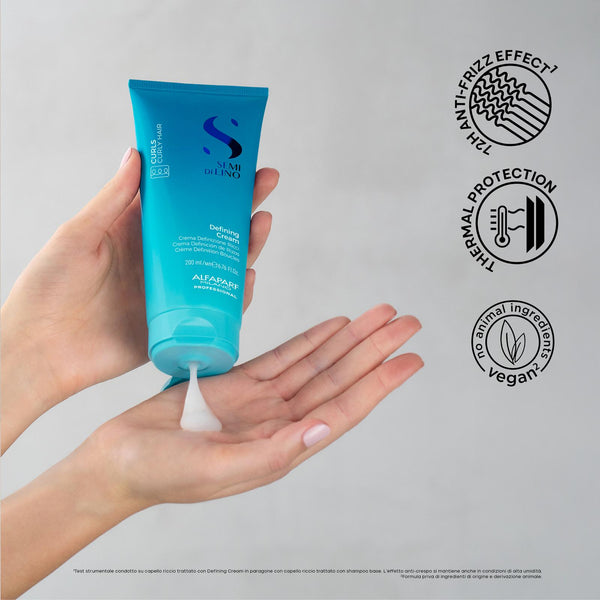 Alfaparf Semi di Lino Curls Defining Cream - Crema sin enjuague para cabello rizado. Define y controla los rizos.
